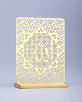 Allah Desk/Car Dashboard Décor crafted in brass with golden finish